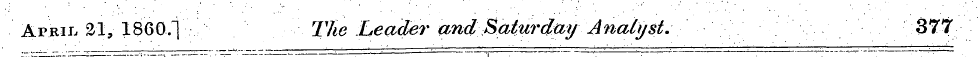 Aprii^ 21, I860.] The Leader and Saturda...