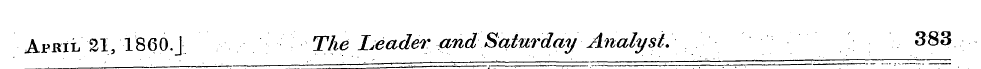 April 21, 1860.J The Leader, and Saturda...