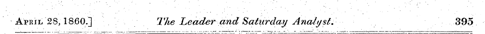 April 28, I860.] The Leader and Saturday...