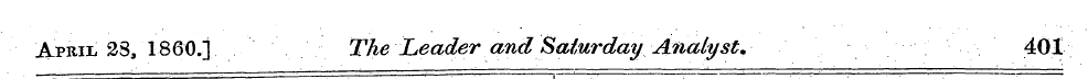 April 23/1860.] The .Leader and Saturday...