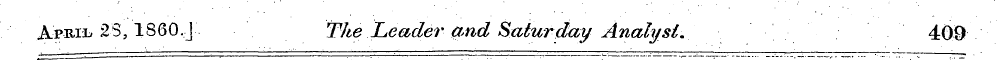 April 23,1860.J The Leader and Saturday ...