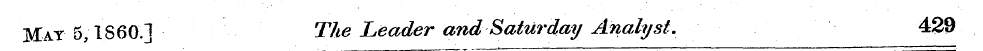 Kay 5,I860] The Leader and'Saturday Anal...