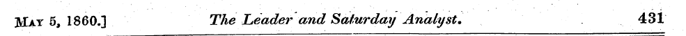 Hay 5, I860.] The Leader and Saturday An...