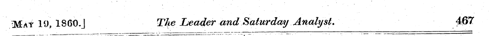 Ma* 10, 186O.J The Leader and Saturday A...