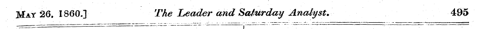 May 26, I860.] The leader and Saturday A...