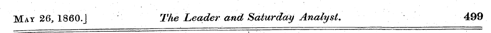 May 26, 1860.J The Leader and Saturday A...