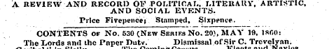 A REVIEW AND RECORD OF POLITICAL, LITERA...