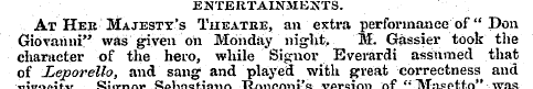 ENTERTAINMENTS. Ar Hek Majesty's Theatre...