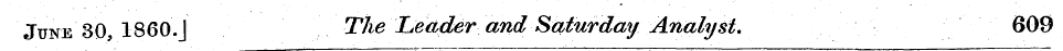 June 30, 1860.J The Leader and'Saturday\...