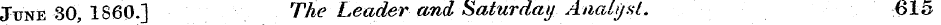 June 30, I860.] The Leader and Saturday ...