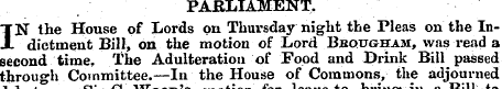 PARLIAMENT, I N the House of Lords on Th...