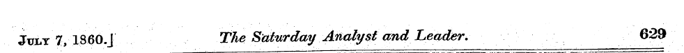 July 7, 1860.J The Saturday Analyst and ...