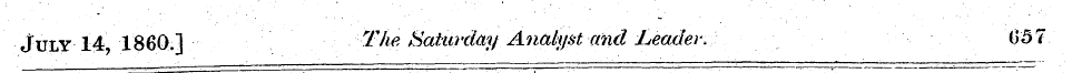 JULY 14 1860.] The Saturday Analyst and ...