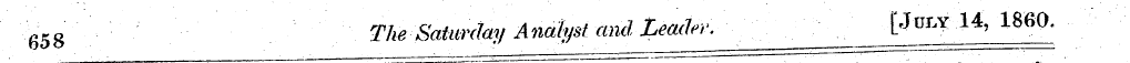 658 The Saturday Analyst and Leader. ^^ ...