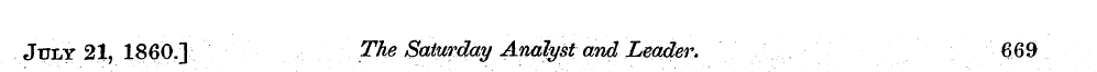 July 21, I860.] The Saturdayi Analyst'an...