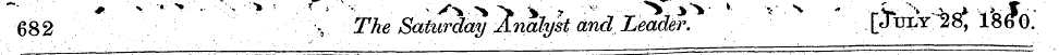 682 v The SaUirday Analyst and. Leader. ...