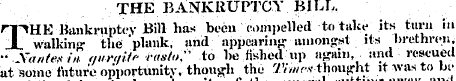 THE BANKRUPTCY BILL. HPHE Bankruptcy Bil...
