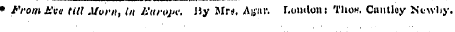 • From Eve till Morn, in li'ttroj'i: Hy ...
