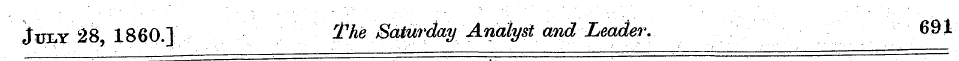 J^ iely 28, I860.] The Saturday Analyst ...