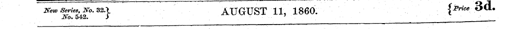 Few Series Fa. 32.\ AUGUST 11, 1860. {jW...