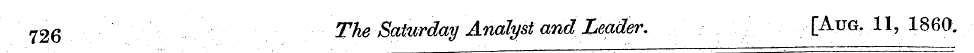 126 The Saturday Analyst and Leader. [Au...