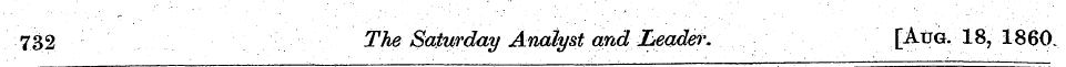 732 The Saturday Analyst and[Jbeader. [A...