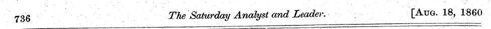 736 The Saturday Analyst and Leader. [Au...