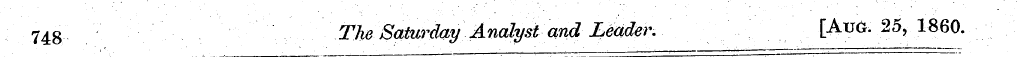748 The Saturday Analyst and Leader. [Au...