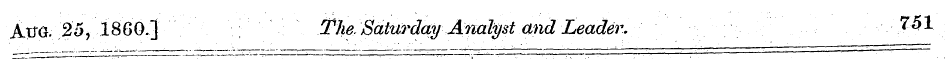 A.VG- 23 ? I860.] The\ Saturday^Analyst ...