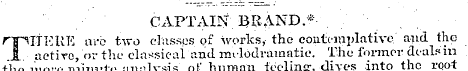 ¦ ¦ CAPTAIN BRAND.* nplTEUTC are two cla...