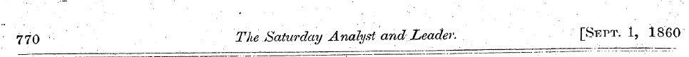 770 The Saturday Analyst and Leader. • ¦...