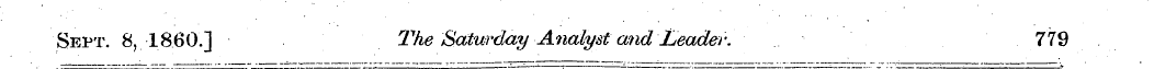 Sept. 8, I860.] The Saturday Analyst and...