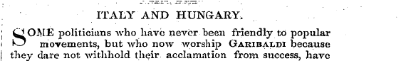'. < ITALY AND HUNGARY. SOME politicians...