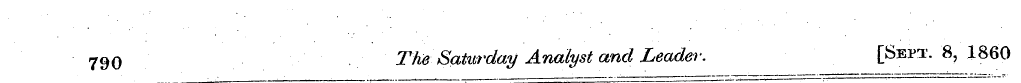 790 The Saturday Analyst and Leader. [Se...