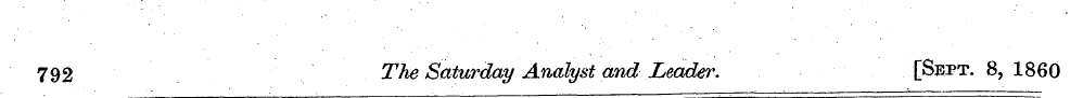 792 The Saturday Analyst and Leader. [Se...