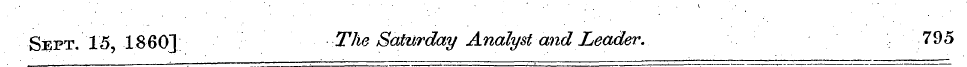 Sept. 15, I860] The Saturday Analyst and...