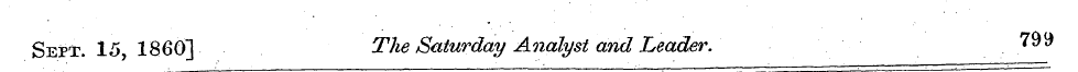 Sept. 15, 1860] The Saturday Analyst and...