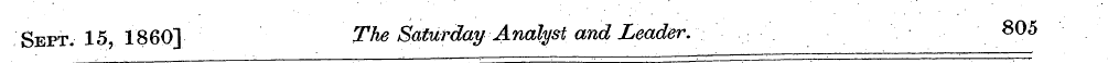 Sept. 15, 1860] The Saturday Analyst and...