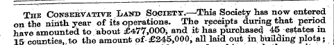 The CoNSEBVATrvrE Land Society.—-This So...