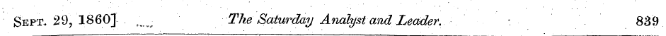 Sept. 29, 1860] __ The Saturday Analyst ...