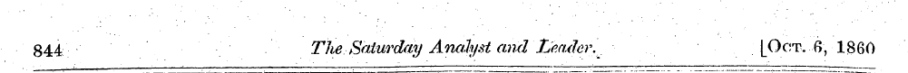 844 The Saturday Analyst and Leader. [Oc...