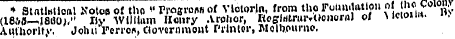 ? StatlHlloal Kotos of tho " Proffrow of...