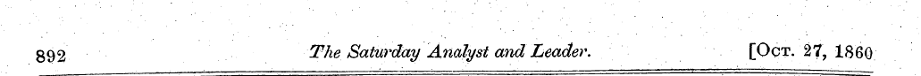 892 The Saturday Analyst and Leader. [Oc...