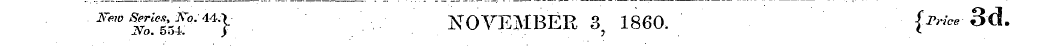 '*"* ^Isf 0 " M"} NOVEMBER 3 5 1860. {>«...