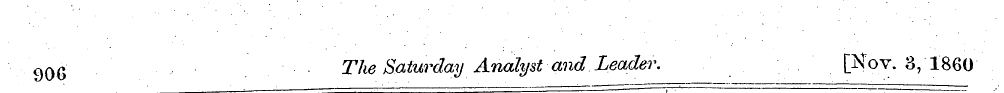 906 . The Saturday Analyst and Leader. [...