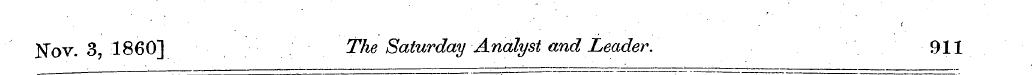 r Nov. 3, I860] The Saturday Analyst and...