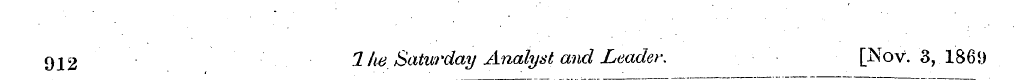 9j[2 1 he Saturday Analyst and Leader. \...