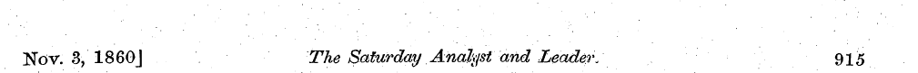 Nov. 3, 1860J The Saturday Analyst and L...