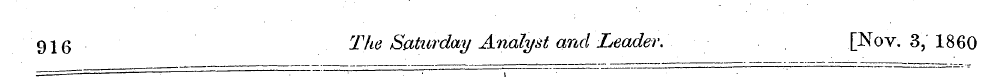 915 The Saturday Analyst and Leader. [No...