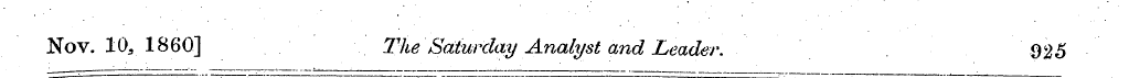 Nov. 10a I860] The Saturday Analyst and ...